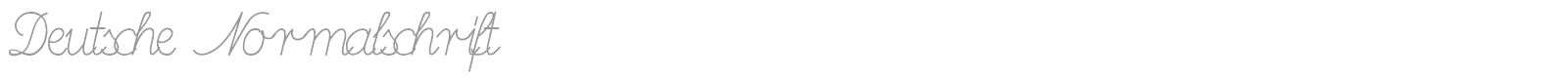Deutsche Normalschrift font preview